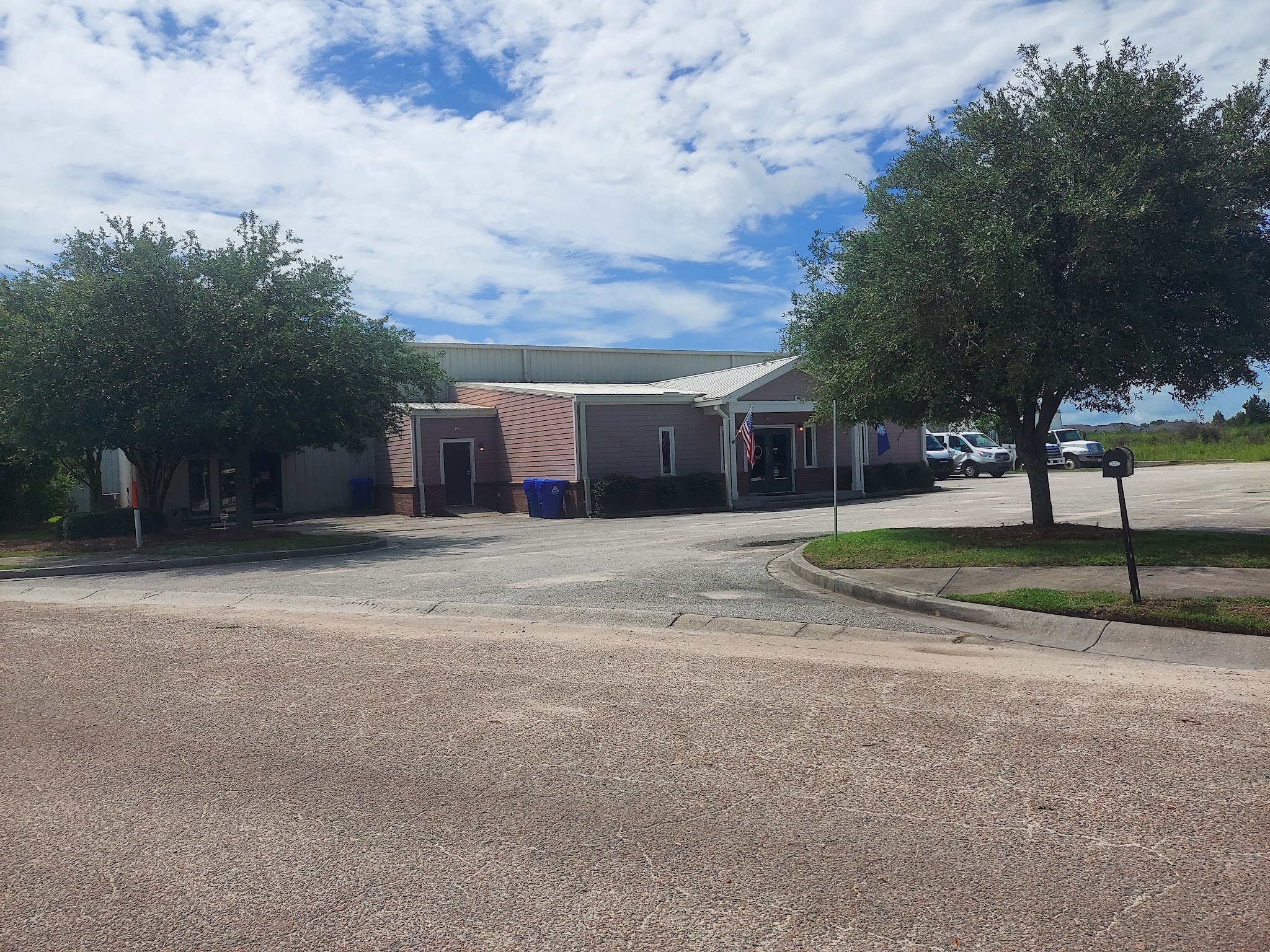 Maintained grounds at a commercial property